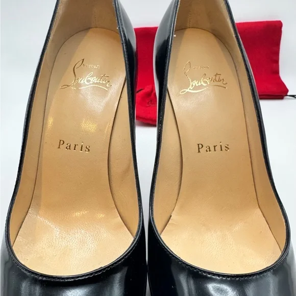 christian louboutin 36 New Simple Pump 120 Patent Calf Black With Box - Picture 4 of 8